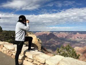 Kevin Canache shooting at the Grand Canyon  